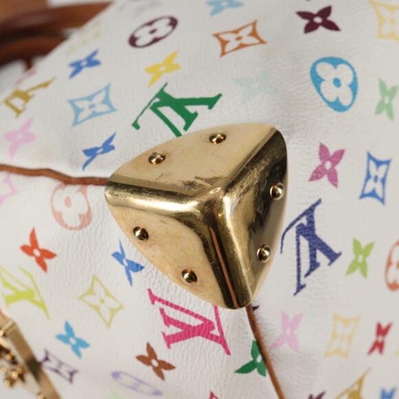 LOUIS VUITTON Monogram Multicolor Speedy 30 Hand Bag White M92643 - Picture 15 of 16